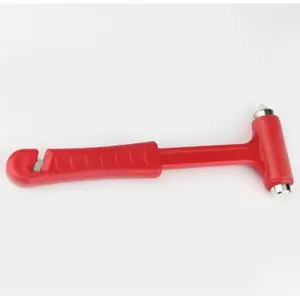 Car Multi-Functional Safety Hammer Two-In-One Solid Escape Cone Hammer with Cutter, Fire Safety Emergency Window Breaker
