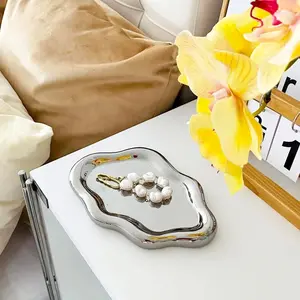 Jewelry Tray with Cloud Design Decorative Dish for Rings Keys