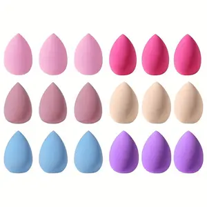 18pcs Soft Mini Beauty Sponge Blender Set - Wet and Dry Use for Powder, Cream, and Liquid Application - Perfect for Makeup Starters and Lovers Flawless Cushion Puff