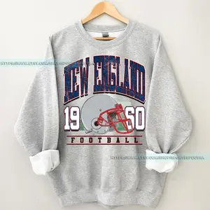 [Sale Up To 50%] New England Football Vintage Sweatshirt, The Pats Sweater, Vintage New England Fan Gift Crewneck, Patriot Sweatshirt Fans Gift, Gift For Fan, Trendy USA Cotton Fabric