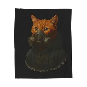Rebel Kitty Plush Blanket