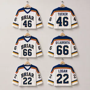 V3 Croptop Jersey Briar University Hawks Football Jersey, Off Campus Briar University Shirt, Graham 44 Di Laurentis 66 Tucker 46 Logan 22 Jersey