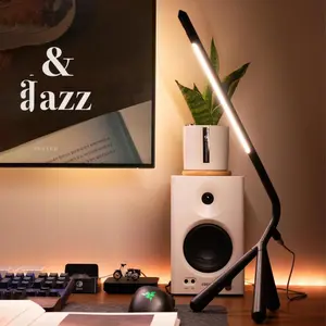 USB Rechargeable LED Table Lamp, Modern LED Desk Lamp, Sensor Switch Bedside Lamp for Desk, Nightstand and Computer Desk