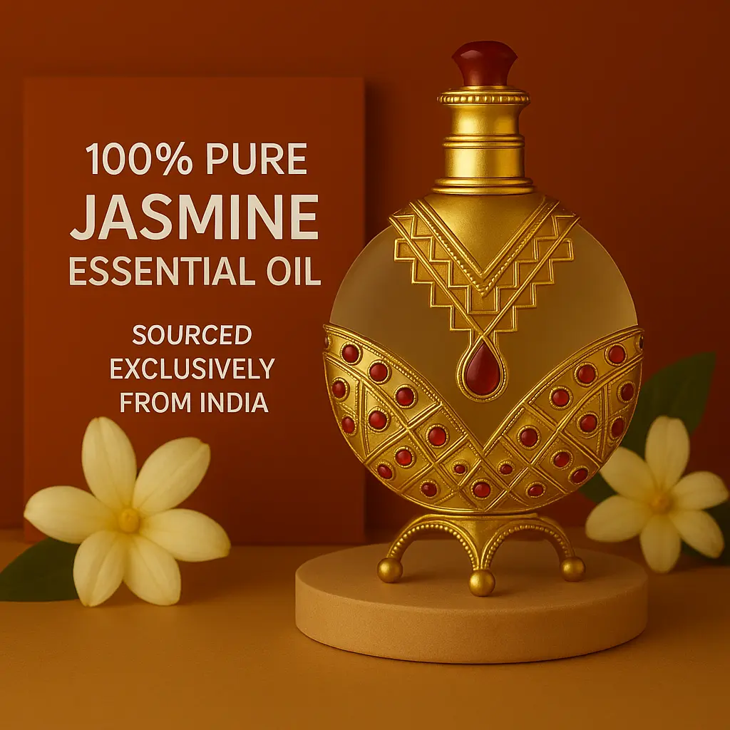 JASMINE PURE ESSENTIAL OIL 15ML IN EXOTIC BOTTLE