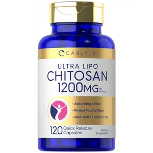 Carlyle Chitosan Supplement 1200mg | 120 Quick Release Capsules | Non-GMO, Gluten Free | Ultra Lipo