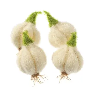 [1-3 pieces] Korean-style hand-woven garlic dishcloth, handmade non-greasy dishwashing cloth, bio-inspired vegetable cleaning cloth, cleaning cloth