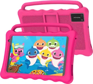 BYYBUO Kids Toddler Tablet, 7-in Screen, Android 12, 2GB RAM, 32GB ROM, 3000mAh Battery, Dual-Core Processor, Built-In Stand, Shockproof Protection Case, Dual Camera, Manufacturer Warranty