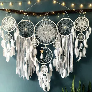 5pcs/set Dream Catchers Boho Home Decor Macrame Dream Catchers