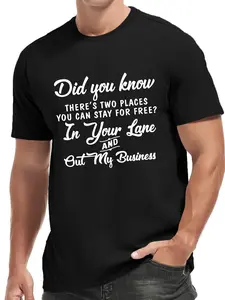 DID YOU KNOW Men's Short Sleeve T-Shirts Summer Sports Casual Tops