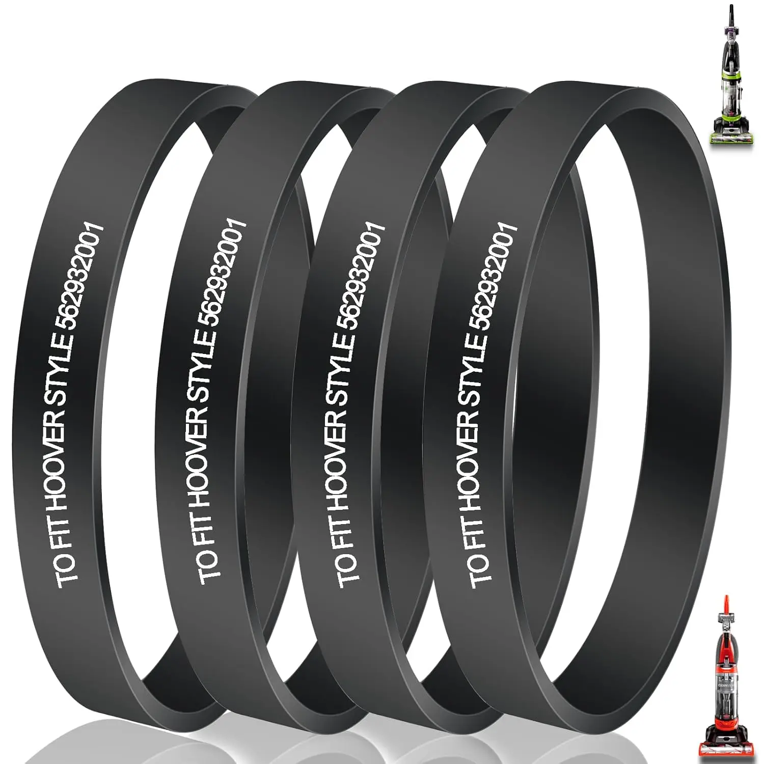 Vacuum Belts Replacement for Hoover 562932001 Vacuum Belt, Vacuum Cleaner Belts 562932001/38528-033/38528-058/AH20080, fits Model: UH70100, UH70105, UH70106, UH70107, UH70110, UH70115, UH72011
