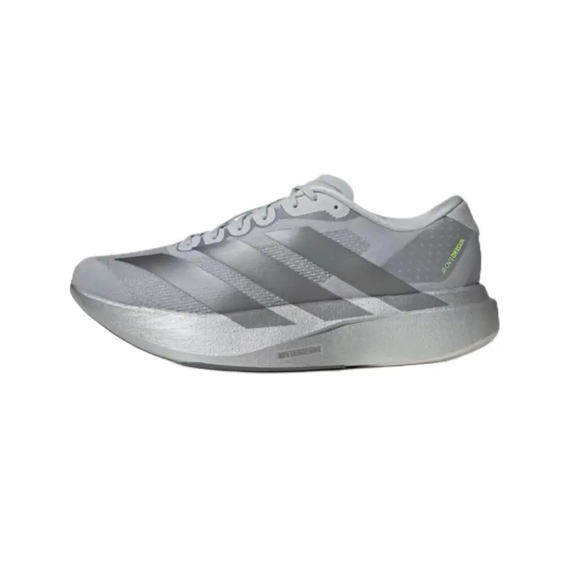 Adidas Adizero Evo SL Silver Metallic Men’s Athletic Trainer, Running Sports Shoes, Daily Casual Walking Fashion Footwear, Aerodynamic Feel, Fashion Footwear Sneakers, Race-Day Performances, Speed And Performance, Ultra-Light Mesh, Athleisure Men's Sneake