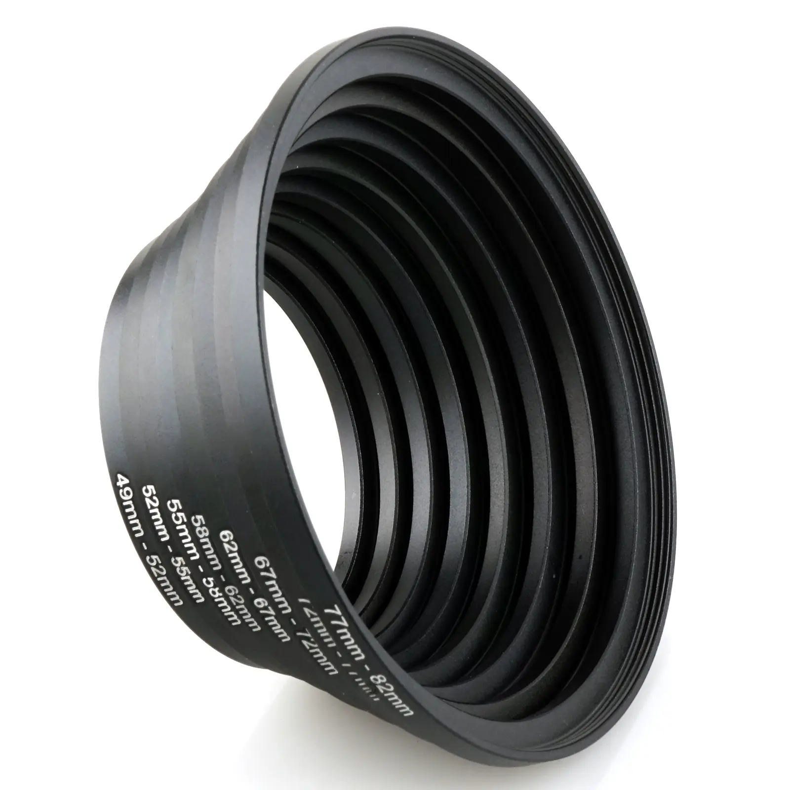 Lightdow 8 Pieces Filter Ring Adapter Set, Step Up Rings Lens Adapter For Camera Lens Filter