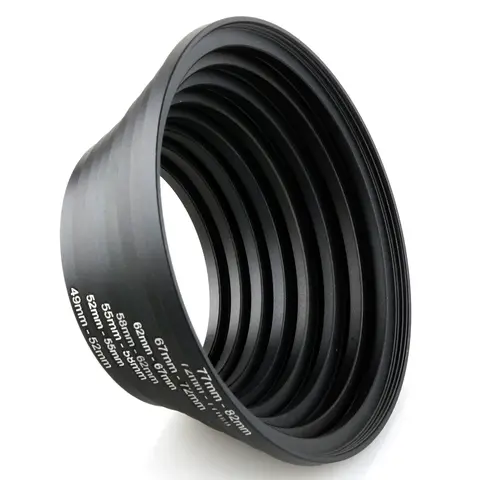Lightdow 8-Piece Filter Ring Adapter Set, Step-Up Lens Adapters for Camera Lens Filters, Camera Photography Accessories