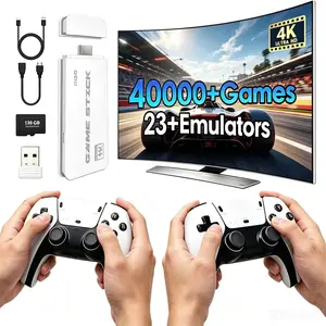 2026 Upgraded 2.0 Mass Retro Game Stick with Games  Emulators Output Wireless Controller for TV Monitor Video Gamepad Console Idea Birthday Gift