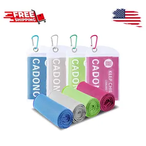 4 Pack Cooling Towel (40"x12"), Soft Breathable Chilly (Multicolor)