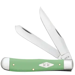 Case XX Mint Green Smooth Synthetic Trapper Folding Knife