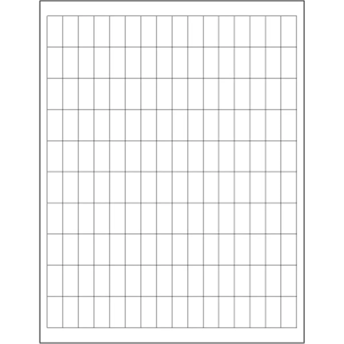 Tape Logic White Rectangular Blank Face Decal Labels & Stickers - 0.5" W x 1" H, 16000 Pack, Office Accessories, Permanent Glue, Sticks to Smooth Surfaces, Compatible with Inkjet Printers, Laser Printers