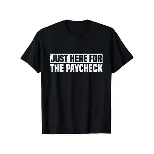 Humorous Men's Workplace TShirt Featuring Playful Office Text and Lightweight Breathable Fabric