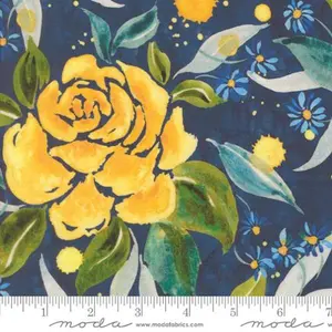 Moda Fabrics Sunshine Blue Skies Floral Lake - 108" Wide Backing Fabric - 108021-12 - 3 YARD