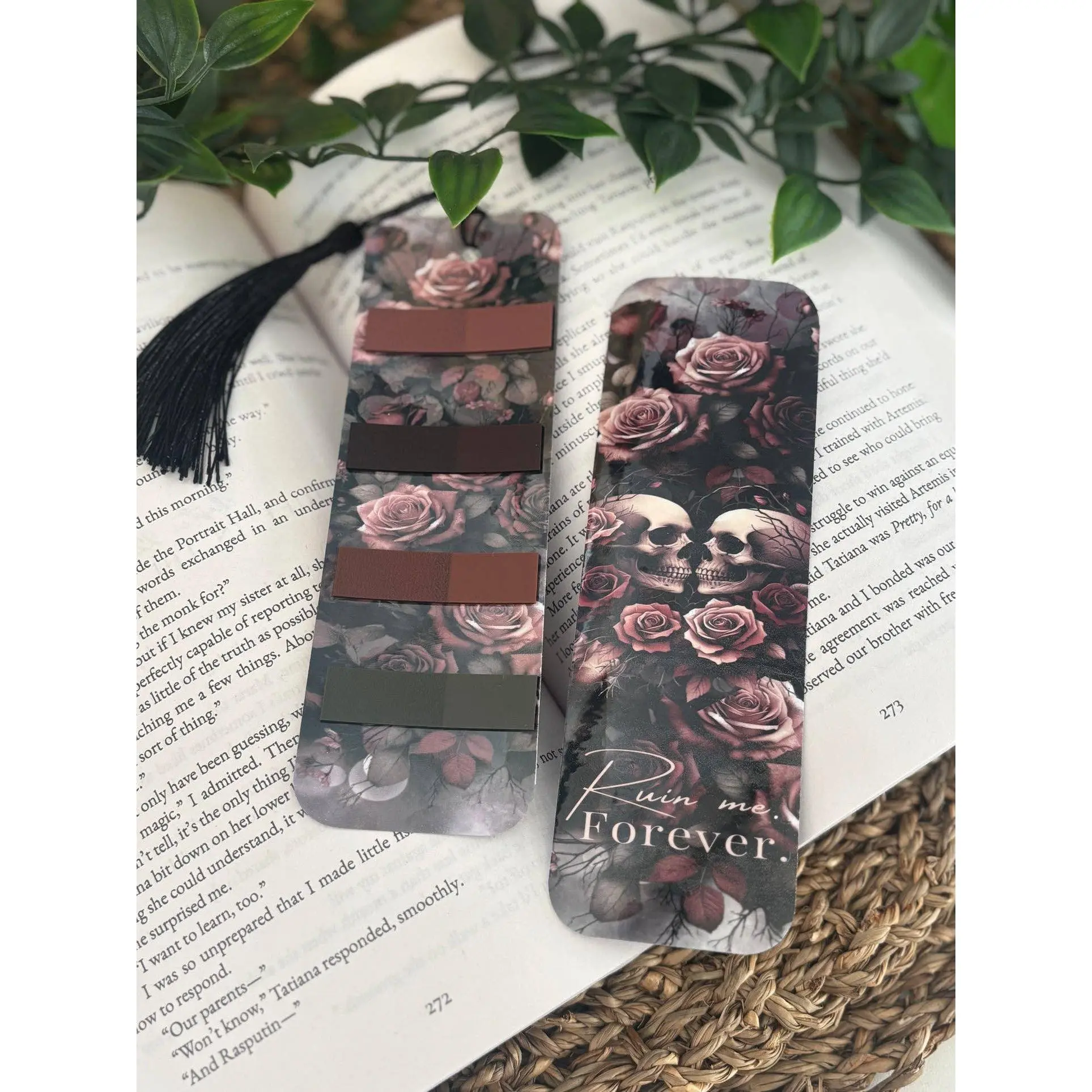 "Ruin Me Forever" Dark Romance Annotation Bookmark, Office Stationery Accessory for Book Marking, Computers & Office Equipment Add-On