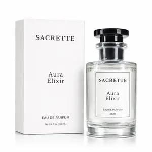 Sacrette Aura Elixir Eau de Parfum for Men 100ml Fresh Lavender Mint Cinnamon Vanilla Tonka Bean Scent