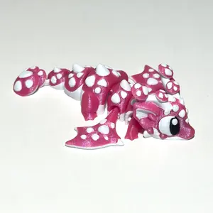 Baby Winged Mushroom Dragon - 3D Printed Articulating Figure
