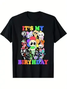It'S My Birthday Dandy World T-Shirt Unisex Cotton T-shirt for Men Fashion Men's Top for Daily Wear
