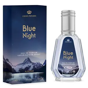 Al Rehab Blue Night for Men Eau de Parfum Spray, 1.7 Ounce