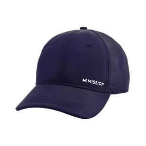 Mission Cooling Vented Performance Hat - Unisex, Adjustable, UPF 50, Laser-Perforated, Machine Washable, Odor-Free, One Size Fits All