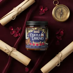 CASTLE LIBRARY | Beauty & the Beast | fairytale 9oz Candle