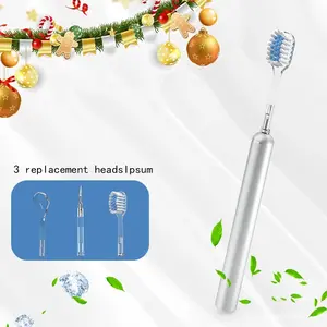 New manual replacement head soft bristled toothbrush with convex spiral bristles for deep cleaning, high-end adult couple and men's and women's toothbrush set for home use