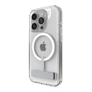 ZAGG Crystal Palace Snap iPhone 15 Pro Clear Phone Case w/ Built-In Kickstand - Drop Protection (13ft/4m)  Durable Graphene  Anti-Yellowing  and Scratch-Resistant MagSafe Phone Case