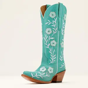 Ariat Womens Romance Western Boot - Natural Turquoise