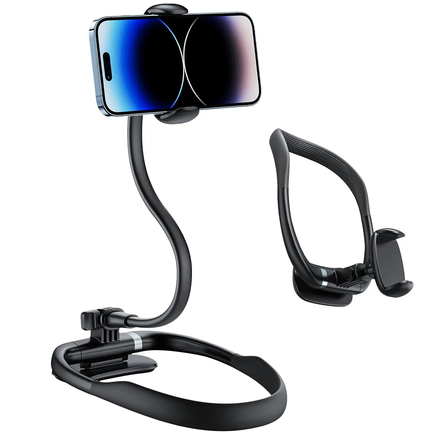 Wintory Hands-Free POV Neck Cell Phone Holder with Magnetic Lock - 16in Flexible Gooseneck Mount, Wireless Charging Stand, Cell Phone Stands for Vlogging, Live Streaming - Portable Accessory for 4-7in Smartphones,summerwins summerwins