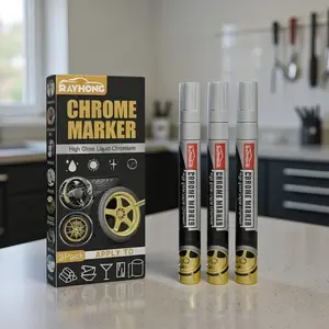 Chrome Marker Pen for Tires - Permanent Metallic Paint for Car, Bike & Motorcycle Rubber​