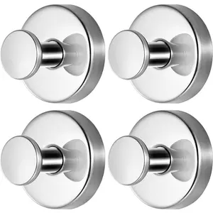 4 Units Suction Cup Hooks christmas gift Bathroom Organizing Accessories home essentials for Shower Bathroom Kitchen, Wood Door, Glass Door, Mirror, Tile – Loofah, Towel, Coat, Bath Robe Hook Holder for Hanging up to 15 lbs with Waterproof.