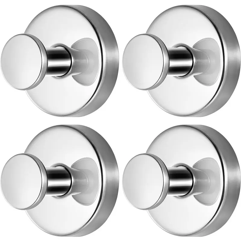 4/6-Piece Heavy-Duty Suction Cup Hooks, Waterproof Wall Hooks for Shower, Bathroom, Kitchen, Glass and Tile, Hold up to 15 lb, Practical Home and Christmas Gift, Bathroom Hooks for Towels, Shower Towel Hooks