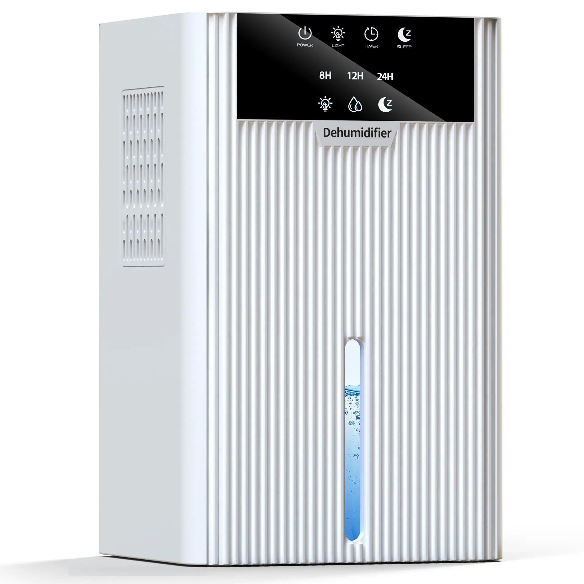 Small Portable Home Dehumidifier (170*140*270mm) - Sturdy, Lightweight, Low Noise, 1-Key Op., Mold Growth Prevention, Moisture Control, Odor Removal, Air Purification, for Bedroom, Desktop, Study, Small Living Spaces