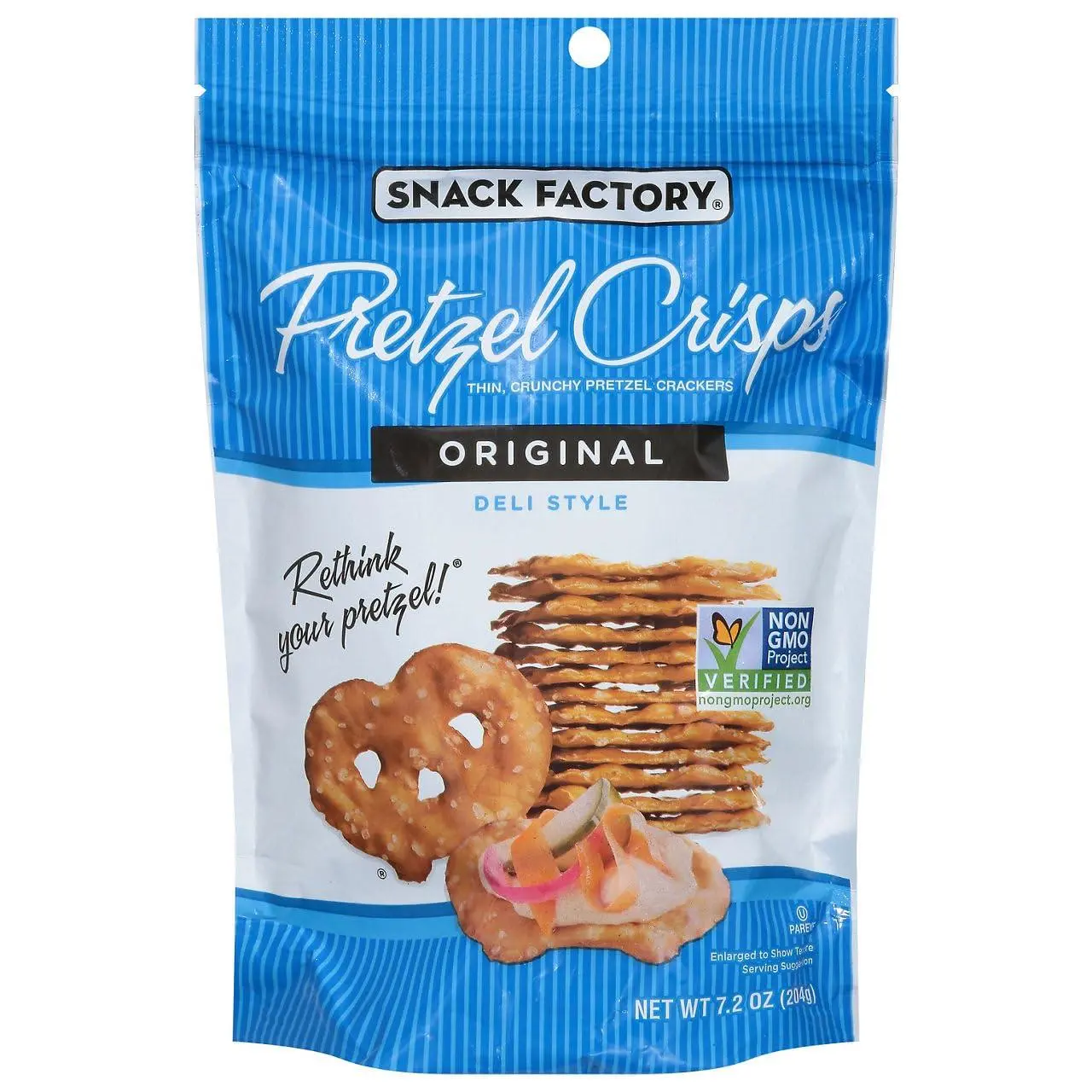 Snack Factory Pretzel Crisps Original 7.2 oz 12ct