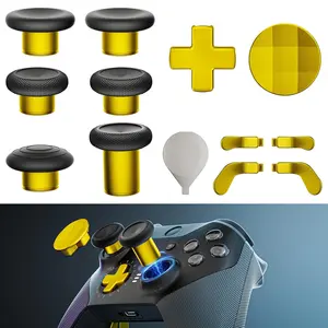 14-in-1 Controller Accessories Kit Compatible with  Elite Series 2, 6  Metal Thumbsticks, Swap Joysticks, 4 Interchangeable Paddles, 2 D-Pads, 1 Tool & 1 Storage Bag (Bright )