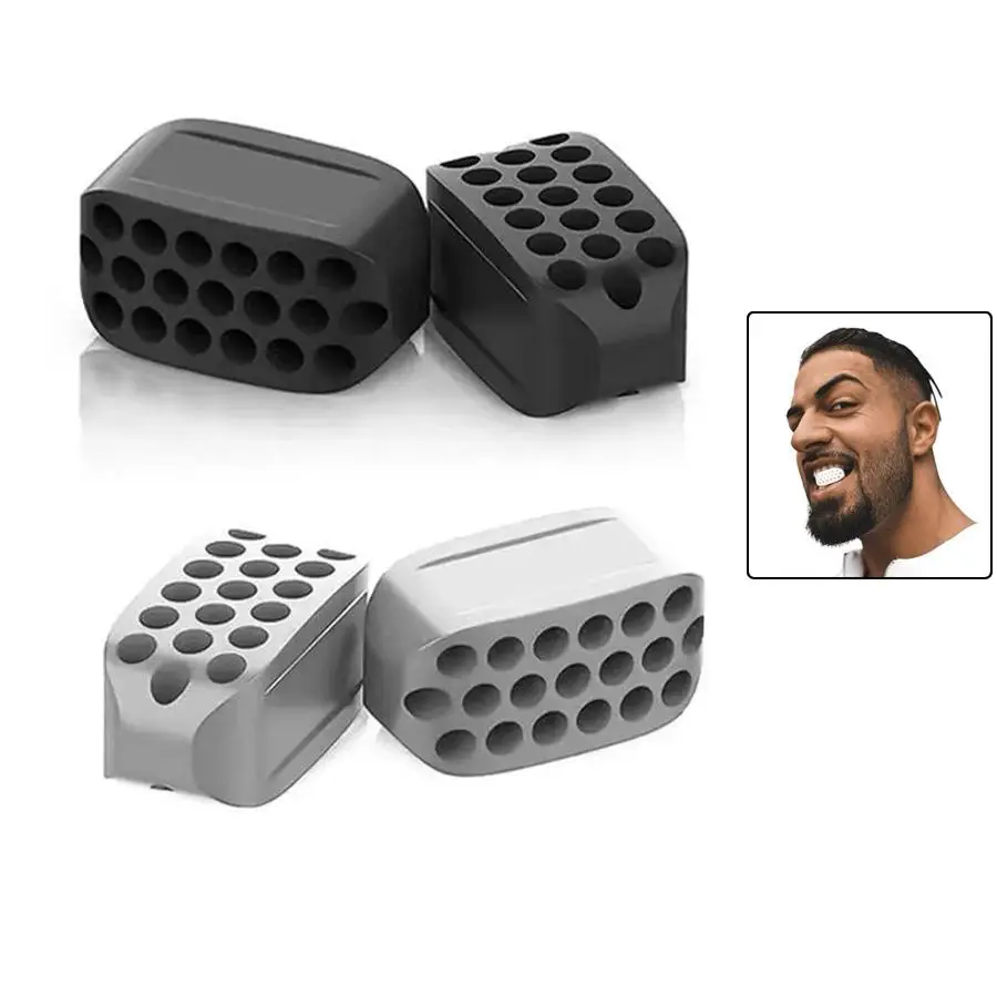 Jawline Muscle Exerciser, 4 Counts Portable Jawline Trainer, Facial Muscle Training Tool for Women & Men, Summer Gift, Skincare Tools, Christmas, Chri