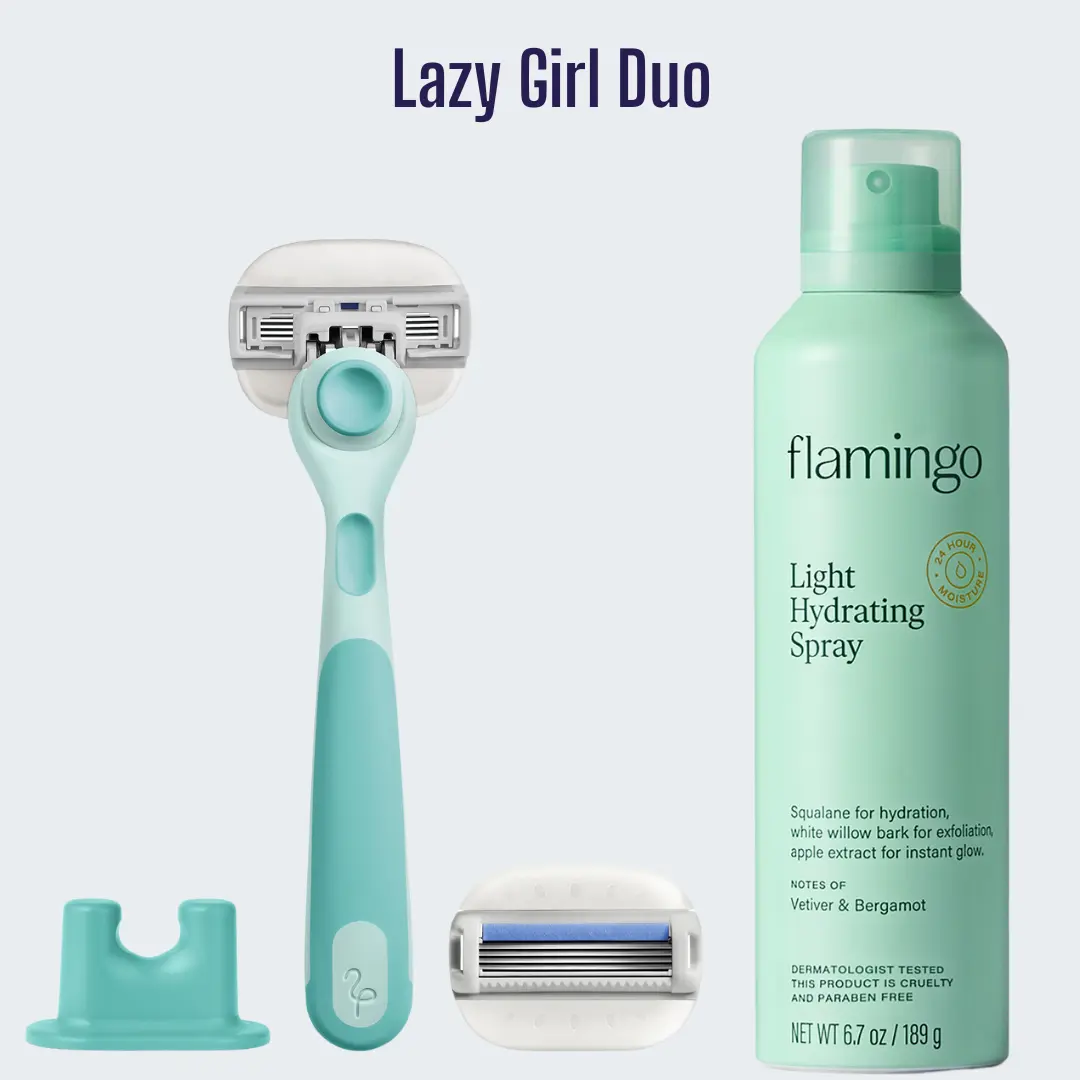 The Lazy Girl Bundle: Moisture Plus Razor and Light Hydrating Spray,No Shave Gel Needed The Lazy Girl Bundle: Moisture Plus Razor and Light Hydrating Spray,No Shave Gel Needed