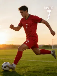 Men's Football Training Suit Set, Breathable Quick-Dry Sports Soccer Wear, Loose-Fitting Sportswear, Training Clothes, All over Print Design