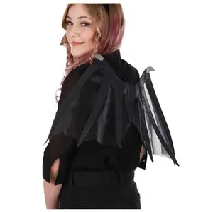 Bat Wings - Felt Mesh - Black - Vampire - Costume Accessory - One Size