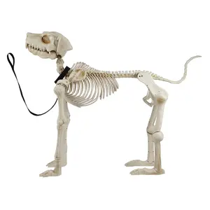 60 Inch White Skeleton Dog - Perfect Halloween Decoration