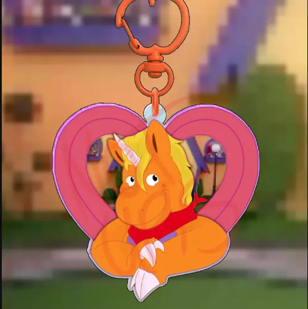 Buddy Unicorn acrylic keychain