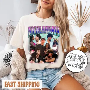 [Sale off up to 65%] Nicolandria Homage Nic And Olandria Retro 90s Shirt, Nic And Olandria Retro 90s Bootleg Style Tee, Funny Tv Show Inspired