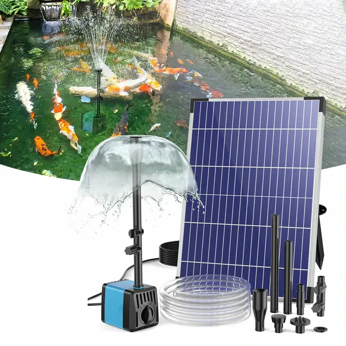POPOSOAP 10W Solar Fountain Pump, Solar Bird Bath Fountain for Backyard DIY Projects, Small Pond Fountain, Water Garden & Fish Tank, Outdoor Water Feature, Garden Decor Gift for Bird Lovers & Pets