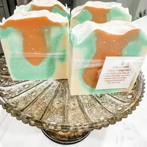 1 Bar of Mango Tangerine All Natural Home Made Soap