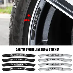 Lexus Car Wheel HUB Decal Sticker, Personalized Wheel Decoration, Body Wheel HUB Accessories, Creative Car Wheel Modification Parts, Car Tire Decal